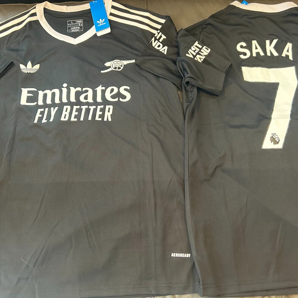 Adidas English Premier ARSENAL FC BUKAYO SAKA Men's JERSEY Sz M,L,XL,2X NWT